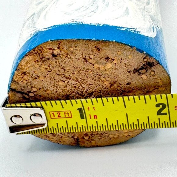 Hand-Painted Wooden Santa Claus Decorative Figure 5.5" Vintage - Picture 3 of 12